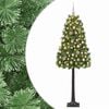 vidaXL Umel&yacute; kĺbov&yacute; vianočn&yacute; stromček s vianočn&yacute;mi guľami 120 cm