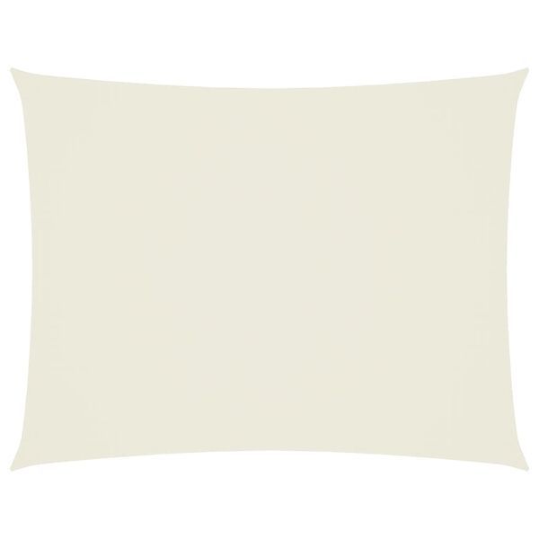 vidaXL Tieniaca plachta, oxford, obdĺžniková 3x4,5 m, krémová