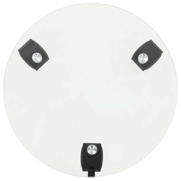 vidaXL Podstavec pod kvetináč na kolieskach 2 ks 25 cm okrúhly sklený