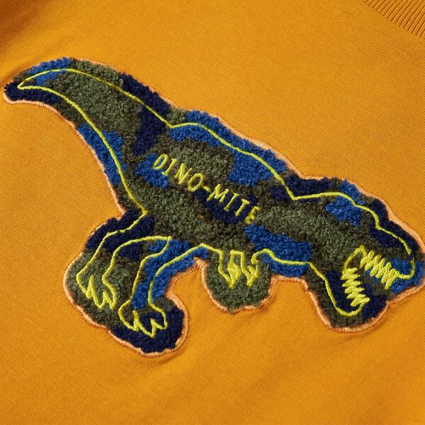 Detsk&eacute; tričko s dlh&yacute;mi ruk&aacute;vmi okrov&eacute; 140