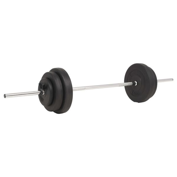 vidaXL Súprava činiek barbell 30 kg