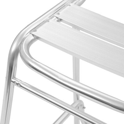 vidaXL Stohovateľné barové stoličky 2 ks, hliník
