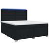 vidaXL Posteľ boxspring s matracom Čierna 140 x 200 cm L&aacute;tka