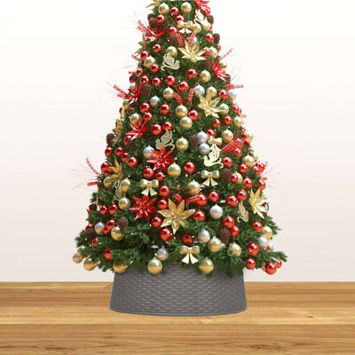 vidaXL Spodný kryt na vianočný stromček hnedý Ø 65x19,5 cm