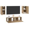 vidaXL Zostava TV skriniek 4 pcs dub artisan 30.5 x 30 x 60 cm