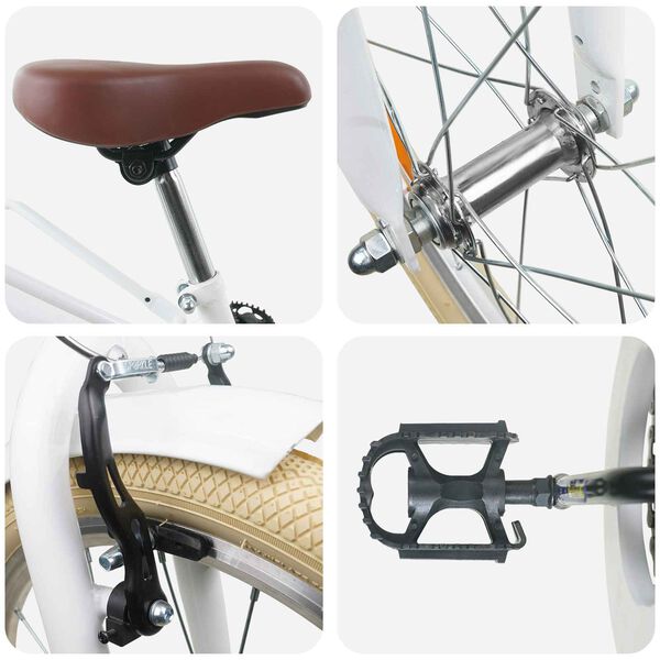 vidaXL Detsk&eacute; Kolo 20 Palcov 6-11 Biela