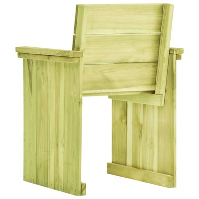 vidaXL Záhradná stolička impregnovaná borovica