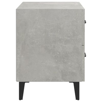 vidaXL Nočný stolík betónovo-sivý 40x35x47,5 cm