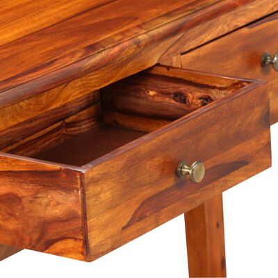 vidaXL Príručný stolík, masívne sheeshamové drevo, 90x32x76 cm