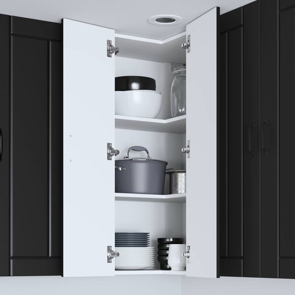 vidaXL Doska um&yacute;vačky Lucca Čierna 57 x 57 x 100 cm Kompozitn&eacute; drevo