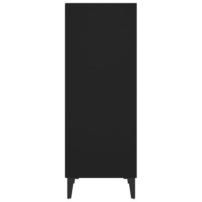 vidaXL Komoda čierna 34,5x32,5x90 cm kompozitné drevo