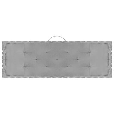 vidaXL Podlahové podložky na paletový nábytok 3 ks sivé bavlna