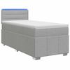 vidaXL Posteľ boxspring s matracom Svetlosiv&aacute; 80 x 200 cm L&aacute;tka