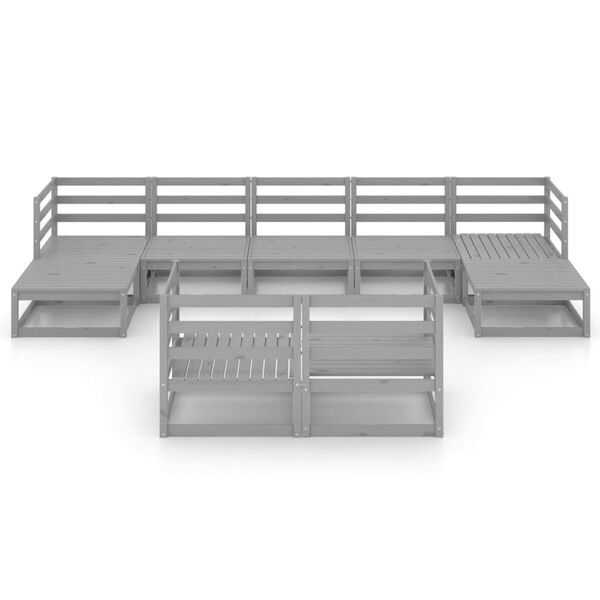 vidaXL 9-dielna z&aacute;hradn&aacute; sedacia s&uacute;prava, borovicov&yacute; mas&iacute;v