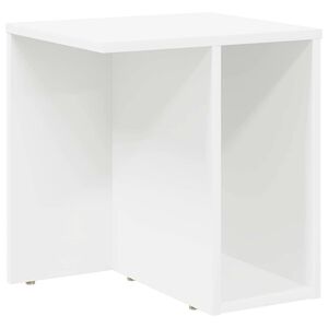 vidaXL Koncov&yacute; st&ocirc;l Biela 37 x 32 x 40 cm Kompozitn&eacute; drevo