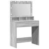 vidaXL Toaletn&yacute; stol&iacute;k Siv&yacute; Sonoma 78,5 x 41 x 135 cm Kompozitn&eacute; drevo