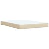 vidaXL Boxspring posteľ s matracom kr&eacute;mov&yacute; 140x190 cm l&aacute;tka