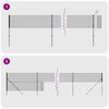 vidaXL Drôtený plot s kotviacimi hrotmi antracitový 1,4x10 m