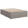 vidaXL Posteľn&yacute; r&aacute;m boxspring s matracom sivohned 160x200 cm l&aacute;tka