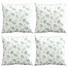 vidaXL Rozhadzovacie vank&uacute;&scaron;e List 4 pcs Vzor listov 50 x 50 cm