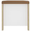 vidaXL Úložný box s vankúšom dub sonoma a biela 105x40x45 cm drevotrieska