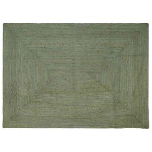 vidaXL Kusov&eacute; koberce Obdĺžnikov&yacute; Olivovo zelen&aacute; 160 x 230 cm Juta