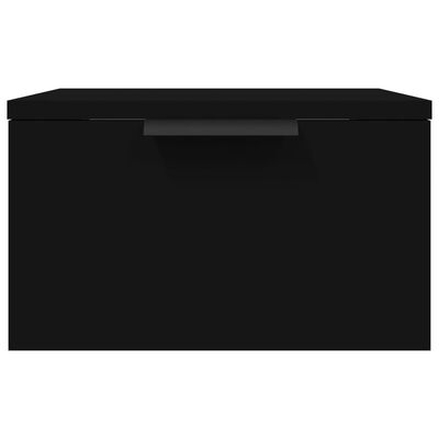 vidaXL Nástenný nočný stolík čierny 34x30x20 cm