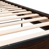 vidaXL Posteľn&yacute; r&aacute;m hned&yacute; dub 90x200 cm kompozitn&eacute; drevo a kov