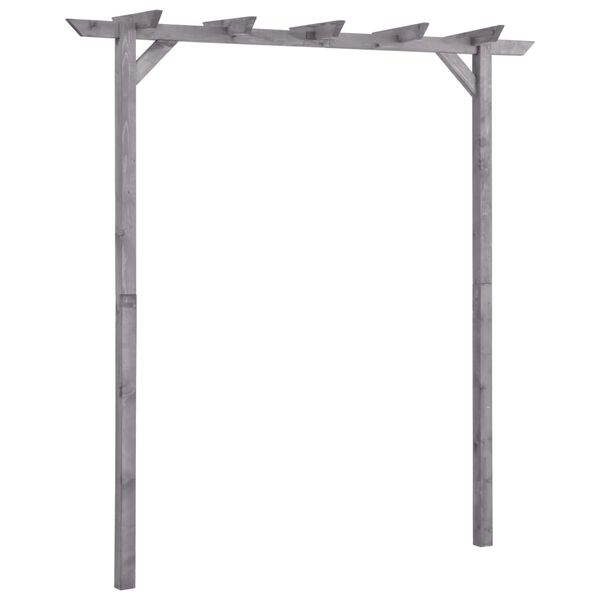 vidaXL Z&aacute;hradn&aacute; pergola, siv&aacute; 200x40x205 cm, impregnovan&aacute; borovica