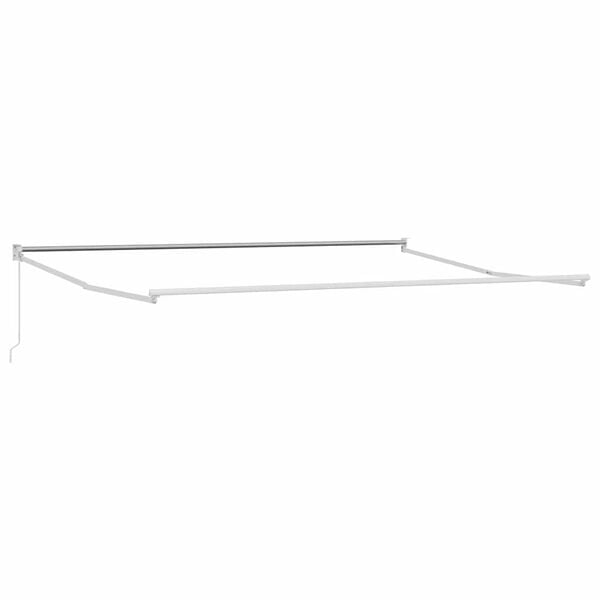 vidaXL Mark&iacute;za Biela 4,5 &times; 3 m Kov