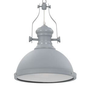 vidaXL Stropn&aacute; lampa siv&aacute; okr&uacute;hla E27
