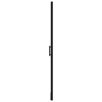 vidaXL Sprchové dvere čierne 81x195 cm tvrdené sklo