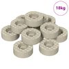 vidaXL Podložky na nohy stoličky 18000 ks Priehľadn&aacute; &Oslash; 15 x 16 mm PVC