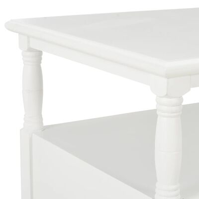 vidaXL Konferenčný stolík biely 100x55x45 cm drevo