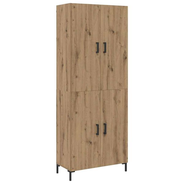 vidaXL Highboard dub artisan 69,5 x 34 x 180 cm Kompozitn&eacute; drevo