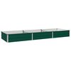 vidaXL Vyv&yacute;&scaron;en&yacute; z&aacute;hon Zelen&aacute; 240 x 80 x 24 cm studen&eacute; valcovan&eacute; oceľ