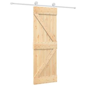 vidaXL Posuvn&eacute; dvere Pr&iacute;rodn&aacute; a biela 70 x 210 cm