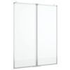 vidaXL Magnetick&aacute; biela tabuľa skladacia 80x100x1,7 cm hlin&iacute;k