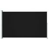 vidaXL Zaťahovacia bočná markíza na terasu 220x300 cm, čierna