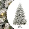 vidaXL Umel&yacute; Skl&aacute;pac&iacute; Vianočn&yacute; Stromček 300 LED Zelen&aacute; a biela 270 cm