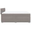 vidaXL Posteľn&yacute; r&aacute;m boxspring s matracom sivohned 160x200 cm l&aacute;tka