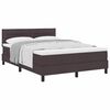 vidaXL Posteľ boxspring s matracom Tmavohned&aacute; 140 x 190 cm l&aacute;tka