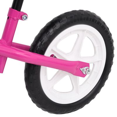 vidaXL Balančné odrážadlo 12-palcové kolesá ružové
