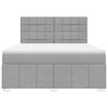 vidaXL Boxspring posteľ s matracom bledosiv&aacute; 180x200 cm l&aacute;tka