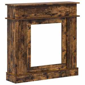 vidaXL R&aacute;m krbu Dymov&yacute; dub 102 x 26 x 100 cm Kompozitn&eacute; drevo