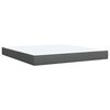 vidaXL Boxspring posteľ s matracom tmavosiv&aacute; 180x200 cm l&aacute;tka