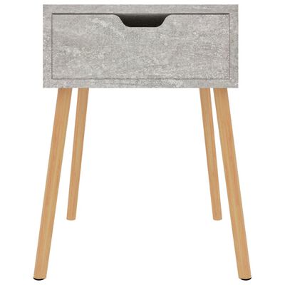 vidaXL Nočný stolík betónovo sivý 40x40x56 cm drevotrieska