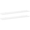 vidaXL Poličky na zar&aacute;movan&eacute; obr&aacute;zky 2 ks biele 80x9x3 cm MDF