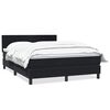 vidaXL Posteľn&yacute; r&aacute;m boxspring s matracom čierny 160x210 cm zamat