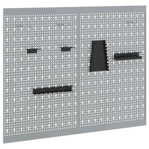 vidaXL Panel na n&aacute;stroje 2 ks Siv&aacute; 100 x 1 x 80 cm
